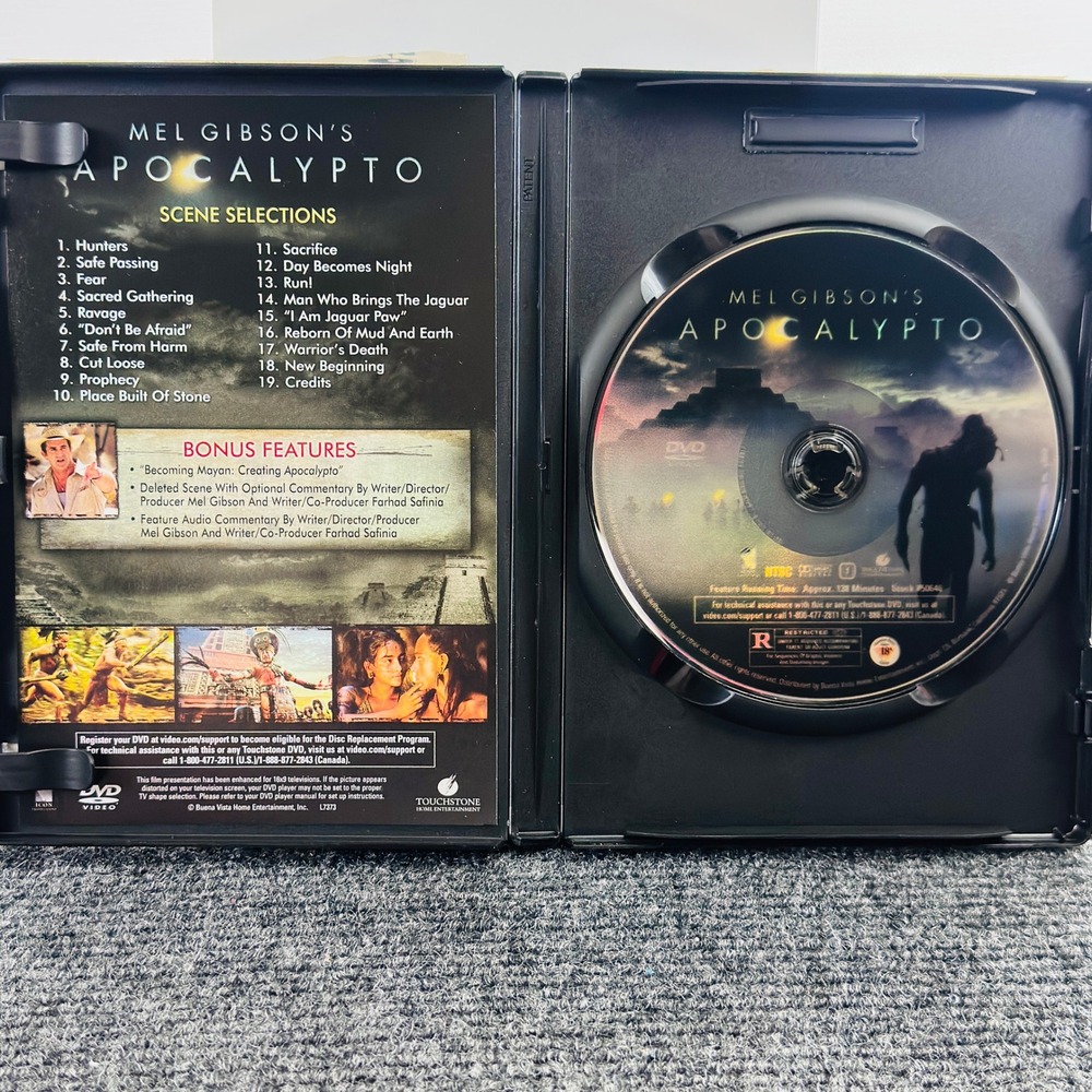 Apocalypto DVD Mel Gibson Mayan Action Adventure Widescreen 2007 - Picture 3 of 6